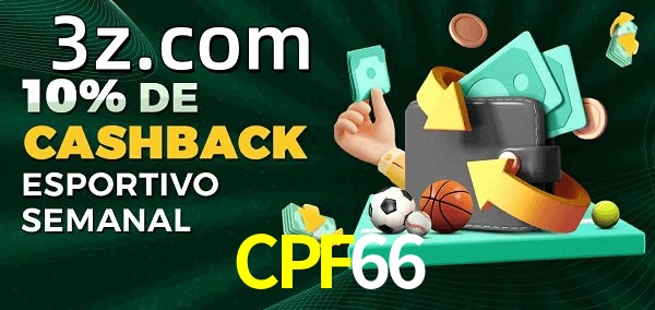 10% de bônus de cashback na CPF66